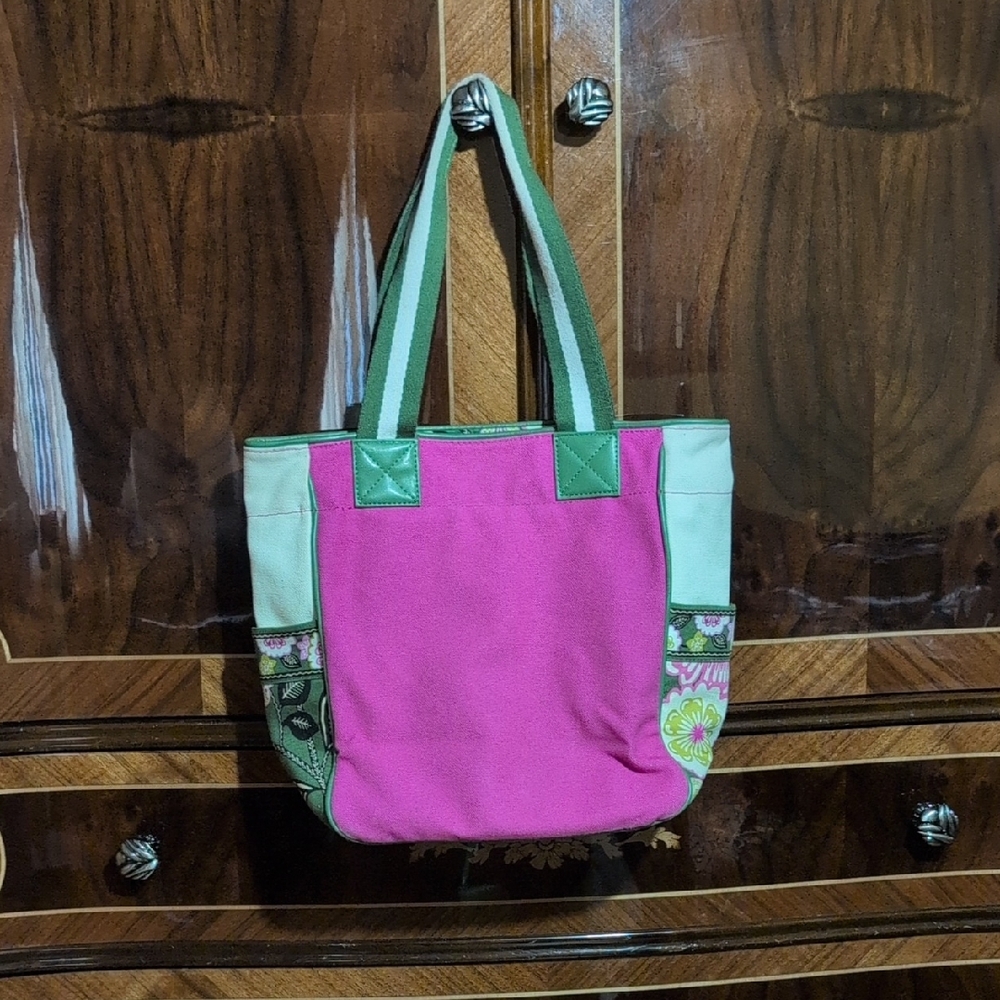 Vera Bradley Pink and Green Women's  Tote Bag